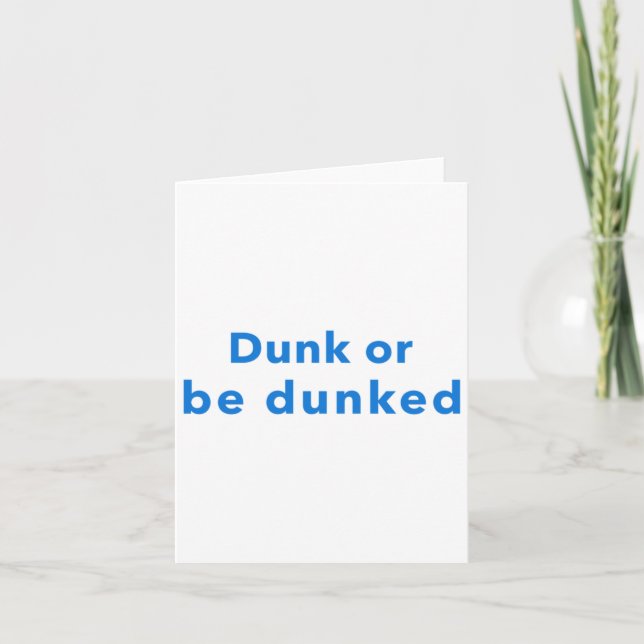 Carte Dunk Ou Be Dunk (Devant)