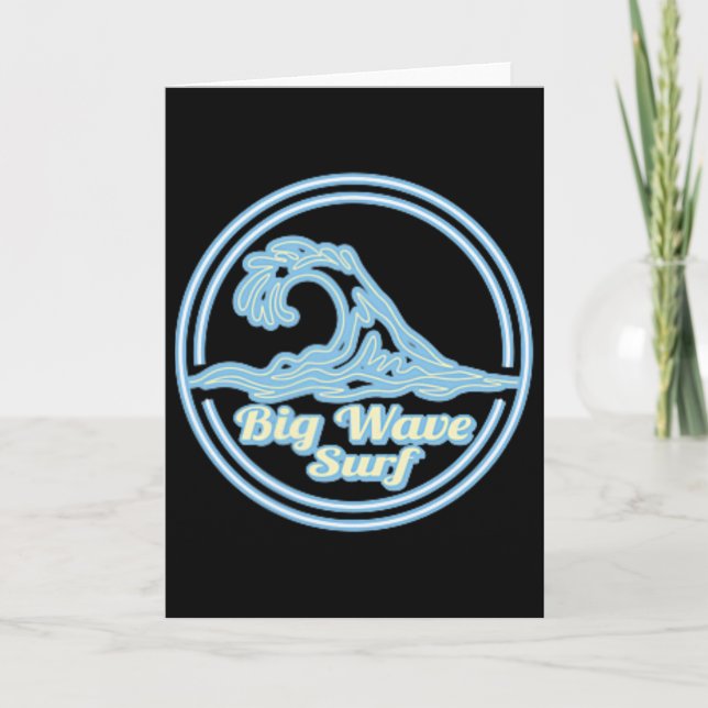 Carte Dunnet Y Big Wave Surf Club, Graphisme de surf  (Devant)