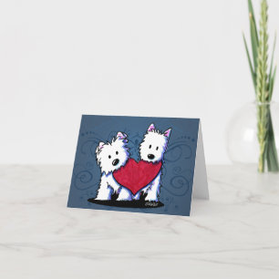 Carte Duo Westie Sincère