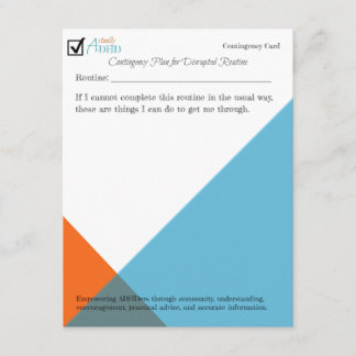 Carte d'urgence pour les perturbations courantes