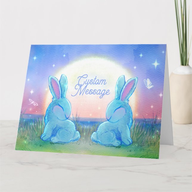 Carte Dusk Bunnies Customizable (Devant)