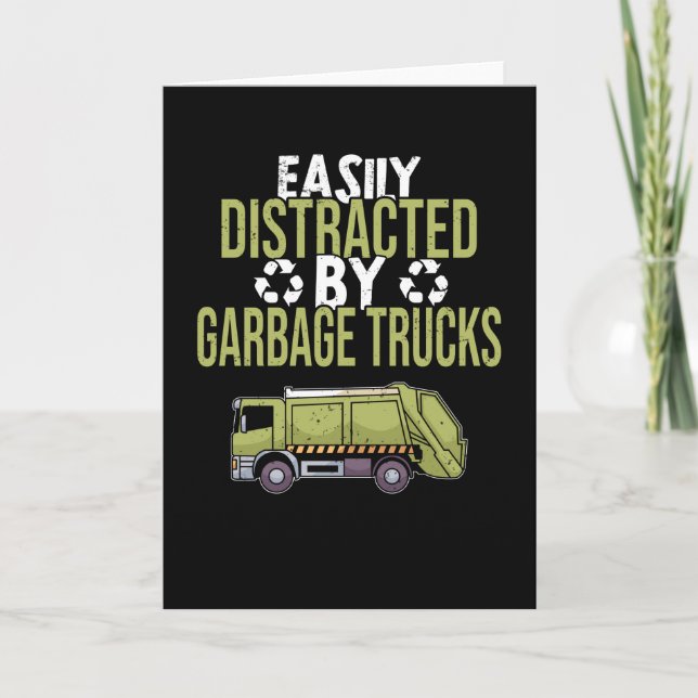 Carte Dusting Car Garbage Man Garbage Collection Dust (Devant)