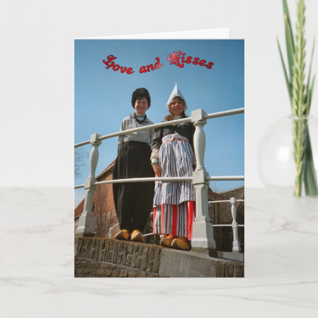 Carte Dutch children in national costume (Devant)