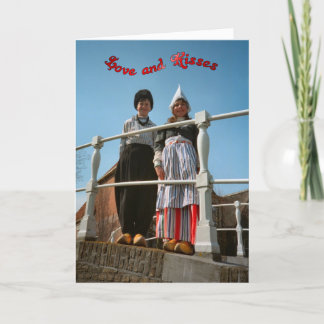 Carte Dutch children in national costume