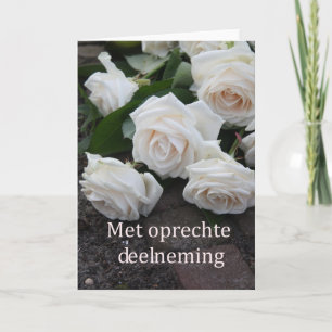 Carte Dutch Sympathy Met oprechte deelnememte