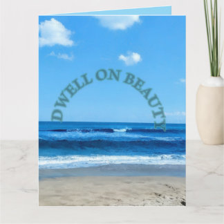 Carte Dwell on joy beach scene 