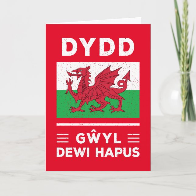 Carte Dydd Giles Dewi Hapus Joyeux Saint-Davides Jour 3 (Devant)