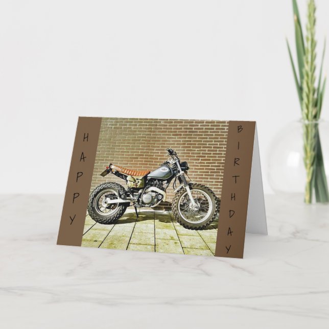 CARTE ***E N J O Y THE RIDE*** SUR VOTRE ***ANNIVERSAIRE (Devant)