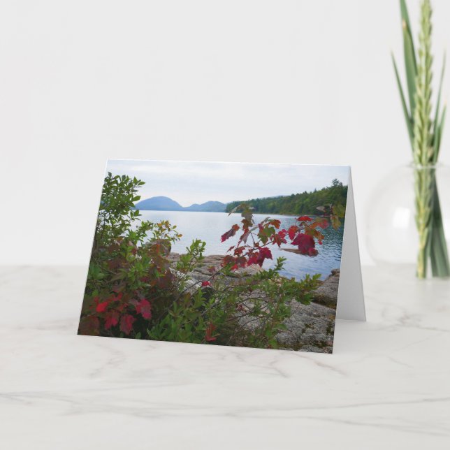 Carte Eagle Lake et Red Maple Feuilles II (Devant)