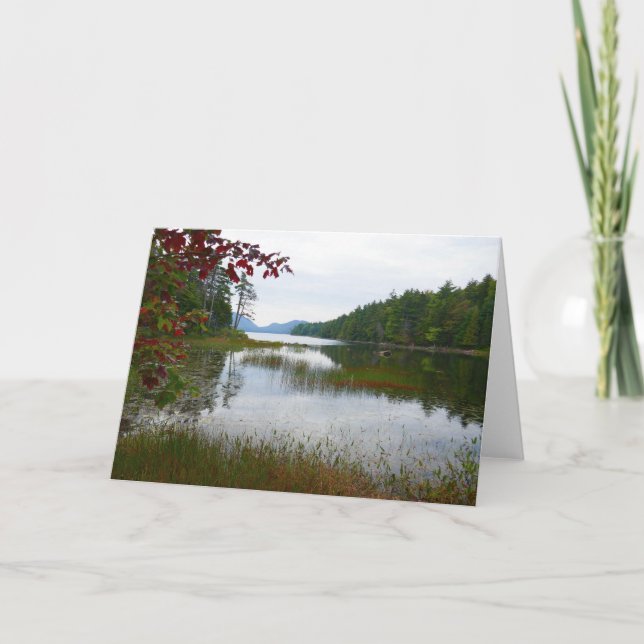 Carte Eagle Lake et Red Maple Feuilles II (Devant)