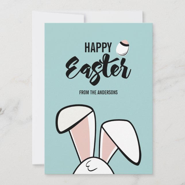 Carte Ears Bunny Pâques (Devant)
