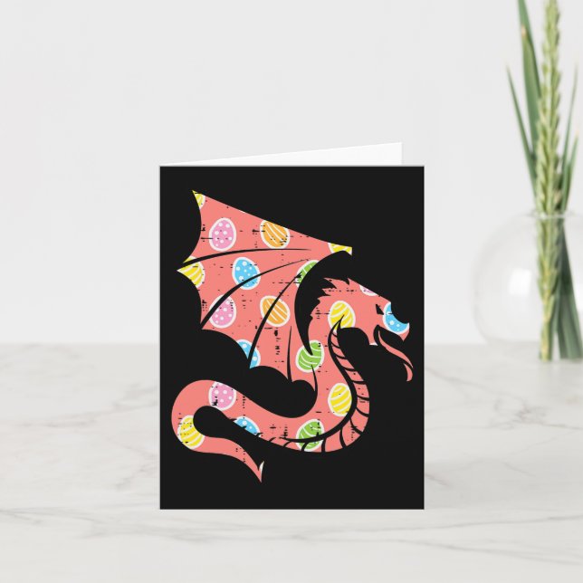 Carte Easter Dragon Oeufs Chasse Femmes Filles Garçons E (Devant)