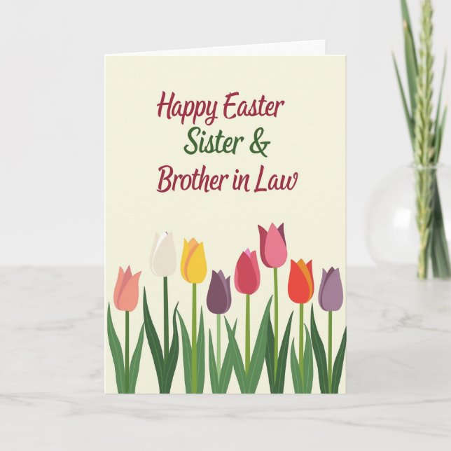 Carte Easter Sister Brother In Law Card (Devant)