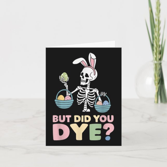 Carte Easter Skeleton Bunny, Mais Avez-Vous Déchiré Drôl (Devant)