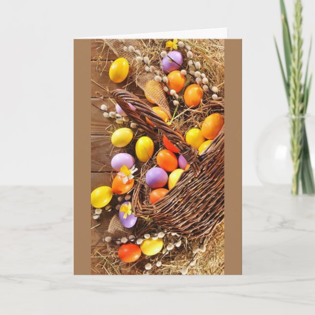 CARTE *EASTER* WISHES FOR "YOU !" (Devant)