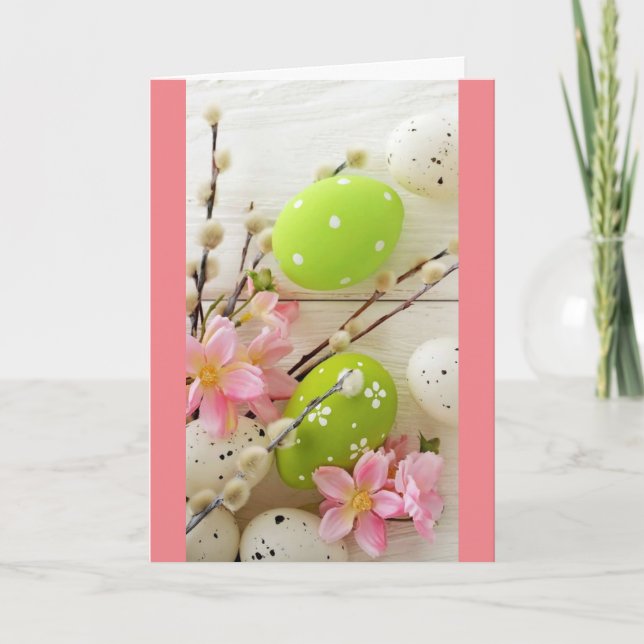 CARTE *EASTER* WISHES FOR "YOU !" (Devant)