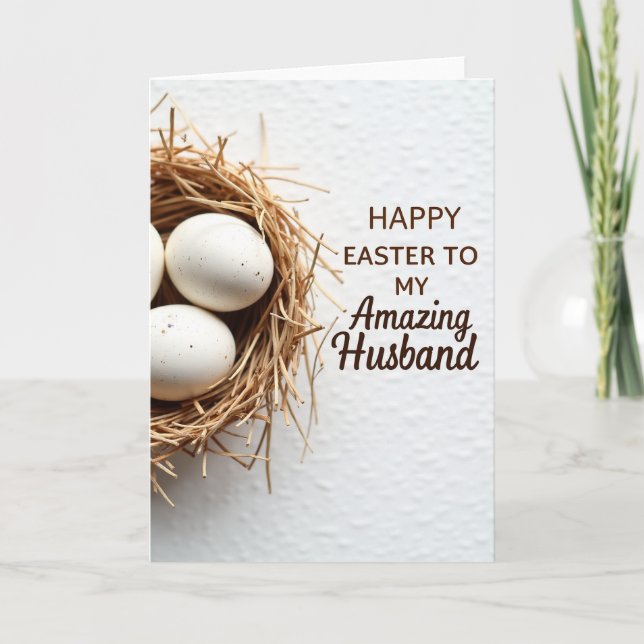 Carte Easter Wishes Husband Card (Devant)