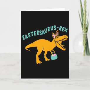 Carte Eastersaurus Cadeau de dinosaure de Pâques pour ad