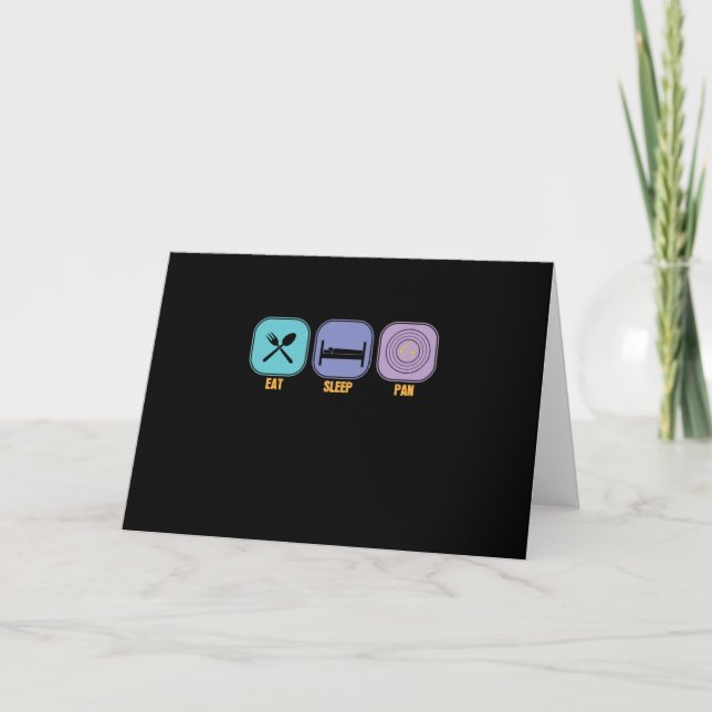Carte Eat Sleep Pan (Devant)
