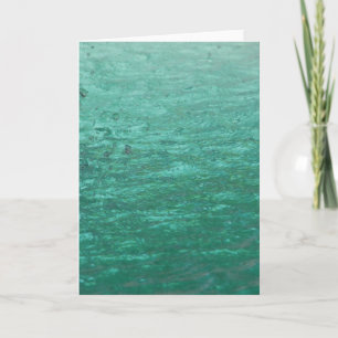 Carte Eau Abstraite verte cool