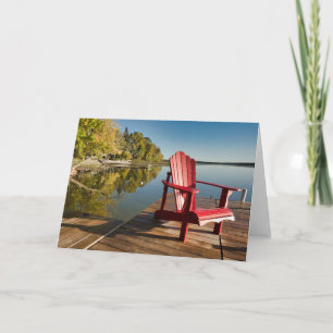 Carte Eau   Adirondack Chaise au lac