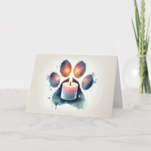 Carte Eau de sympathie pour animaux de compagnie Aquarel