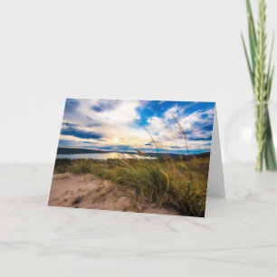 Carte Eau   Glen Lake Dunes de l'ours couché Michigan