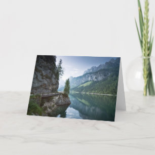 Carte Eau   Lac Gosau Salzkammergut Autriche