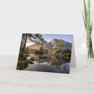 Carte Eau   Lac Hintersee Berchtesgaden Allemagne