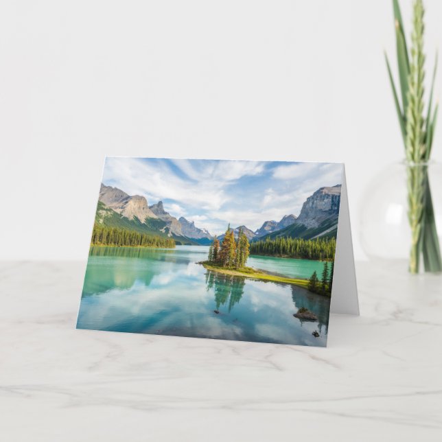 Carte Eau | Lac Maligne, Parc national Jasper, Canada (Devant)