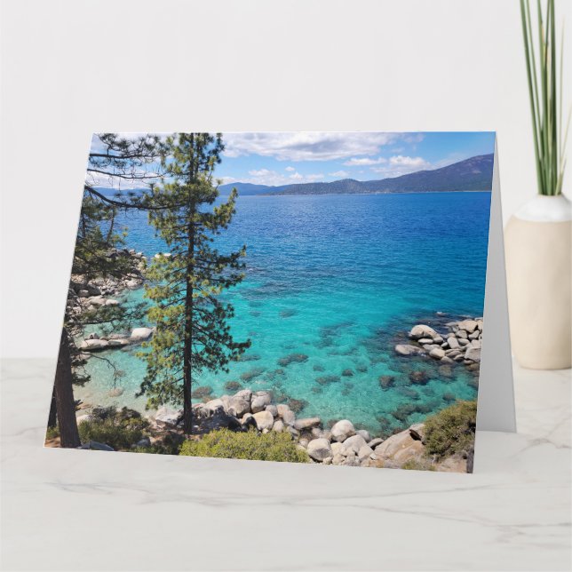 Carte Eaux bleues et vertes du lac Tahoe (Devant)