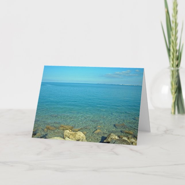 Carte Eaux bleues vertes des Bermudes (Devant)