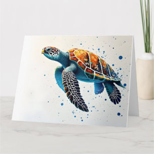 Carte Eaux calmes : Célébrez les tortues marines avec l'