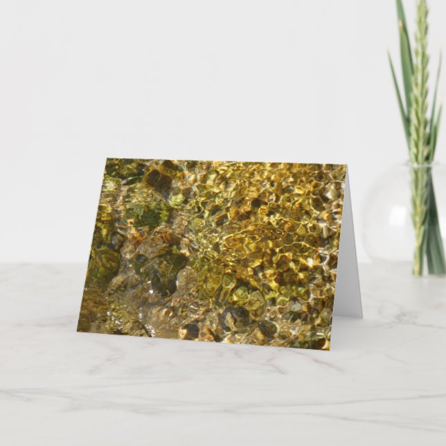 Carte Eaux de la rivière Kaweah Nature Abstraite (Devant)