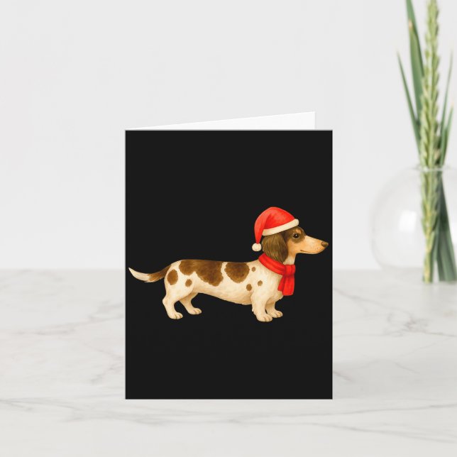 Carte Ebald Christmas Dachshund E Funny Doxie Dog Mom  (Devant)
