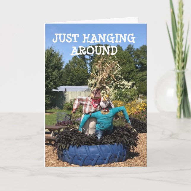 CARTE ÉCARECROW **FATIGUÉ DE SE DÉBARRASSER DE LA CARTE* (Devant)