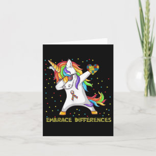 Carte Écarts de la licorne Dabbing Puzzle Autisme