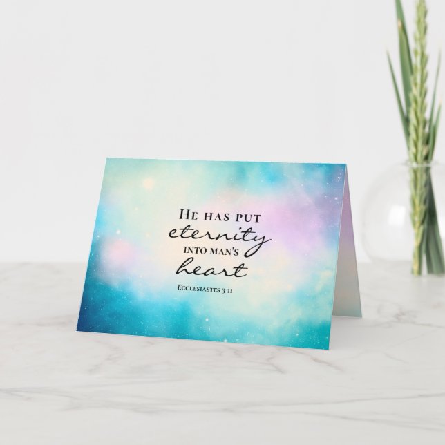 Carte Ecclésiaste 3 11 Il Met l'éternité dans le coeur d (Devant)