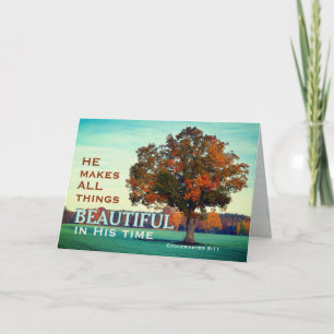 Carte Ecclesiastes 3:11 Toutes choses belles en son temp