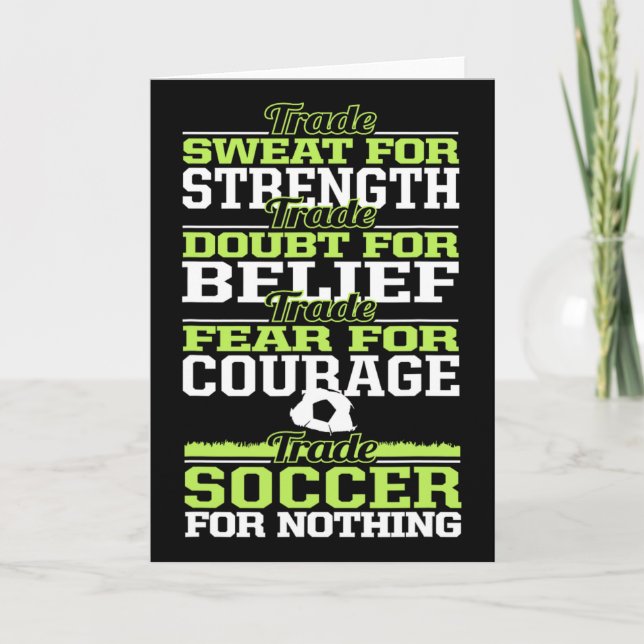 Carte Échanger le football pour rien d'inspirant  (Devant)