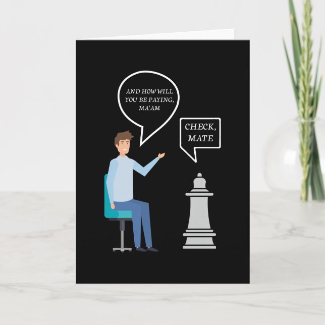 Carte Échec et mat Reine (Devant)