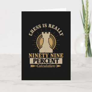 Carte Échecs - Échecs est vraiment 99% Calcul