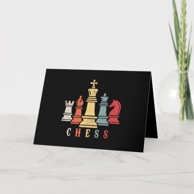 Carte Échecs| Jeu d'échecs - Cadeau de mat de contrôle (Devant)