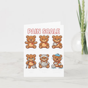 Carte Échelle de douleur drôle Infirmière Saint-Valentin
