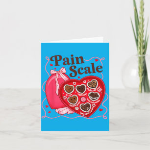 Carte Échelle de douleur Saint-Valentin Drôle Infirmière