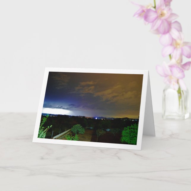 Carte Éclair dans le paysage du ciel (Orchidée)