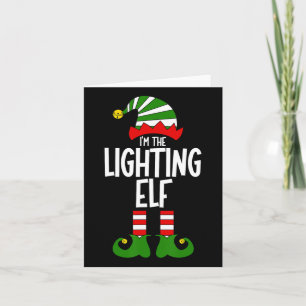 Carte Éclairage Elf Lighting Designer Xmas Correspondanc