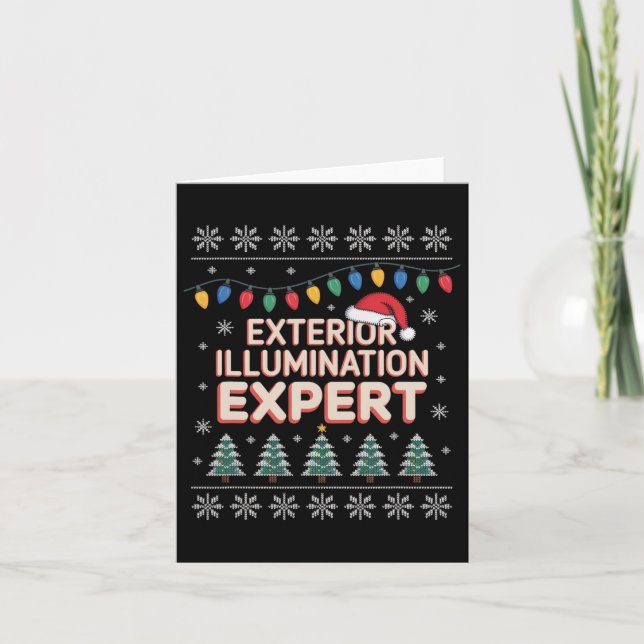 Carte Éclairage Extérieur Expert Éclairage de Noël Disqu (Devant)
