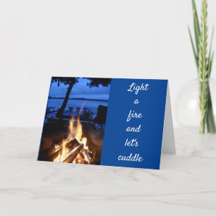 CARTE ÉCLAIRONS UN FEU "ET FÊTONS" NOTRE ANNIVERSAIRE