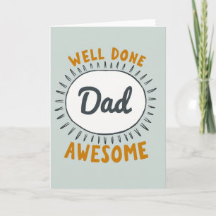 Carte éclatante pour papa génial